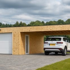 Garasje BIZON 24 m² + Carport 36 m²