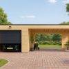 Garasje BIZON 24 m² + Carport 36 m²